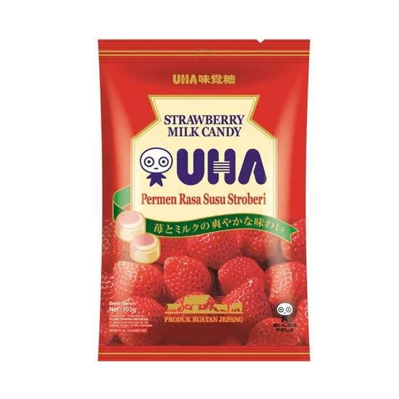 UHA Milk candy Strawberry 103g