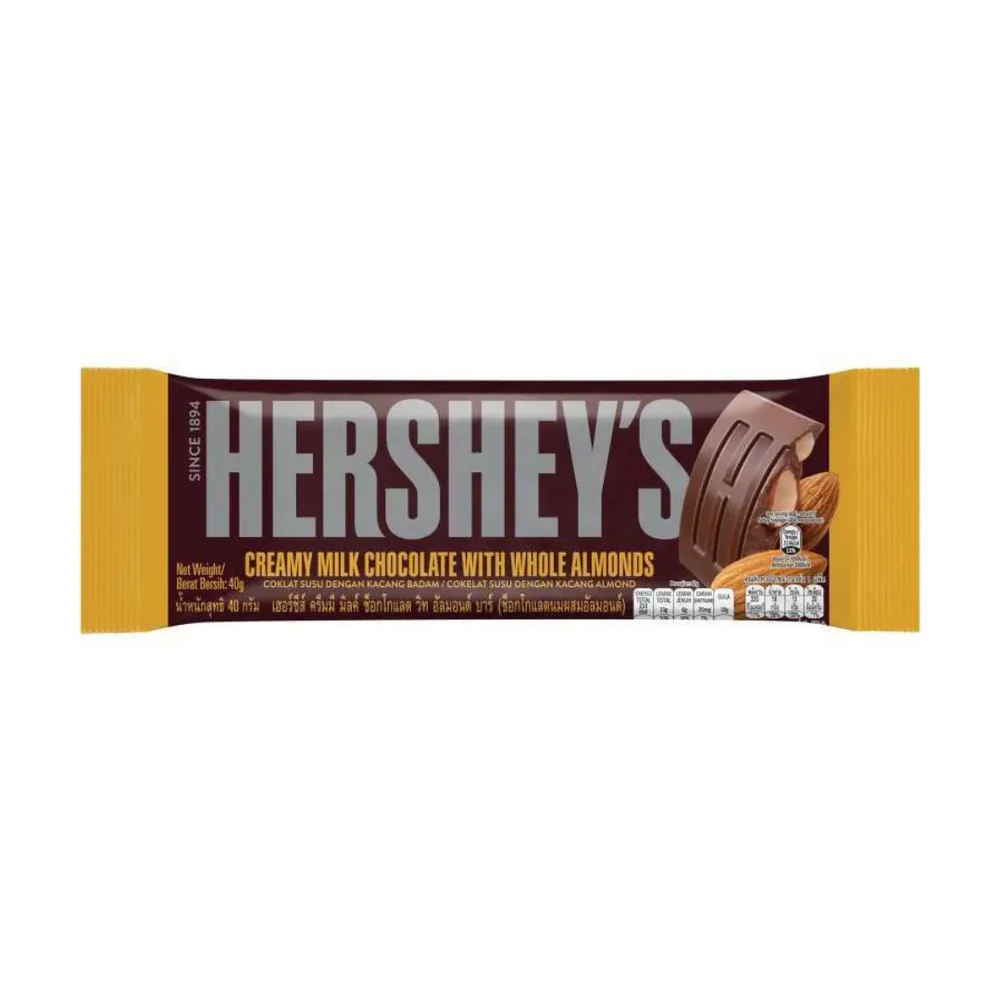 Hersheys Milk Chocolate with Almonds 40g