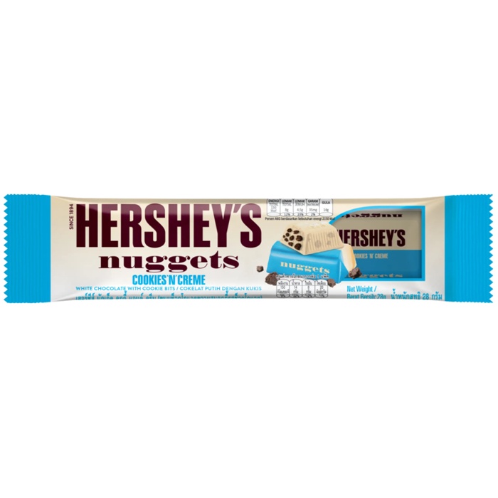 Hersheys Nuggets Cookie Cream 28g