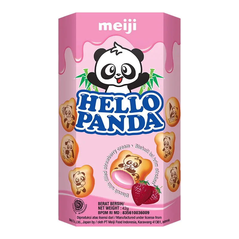 meiji Hello Panda Strawberry 42g