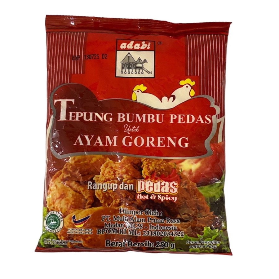 Adabi Tepung Bumbu Pedas Ayam Goreng 250g