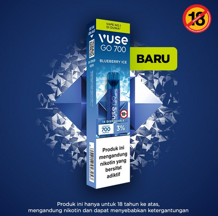 Vuse Go 700 Blueberry Ice 3%