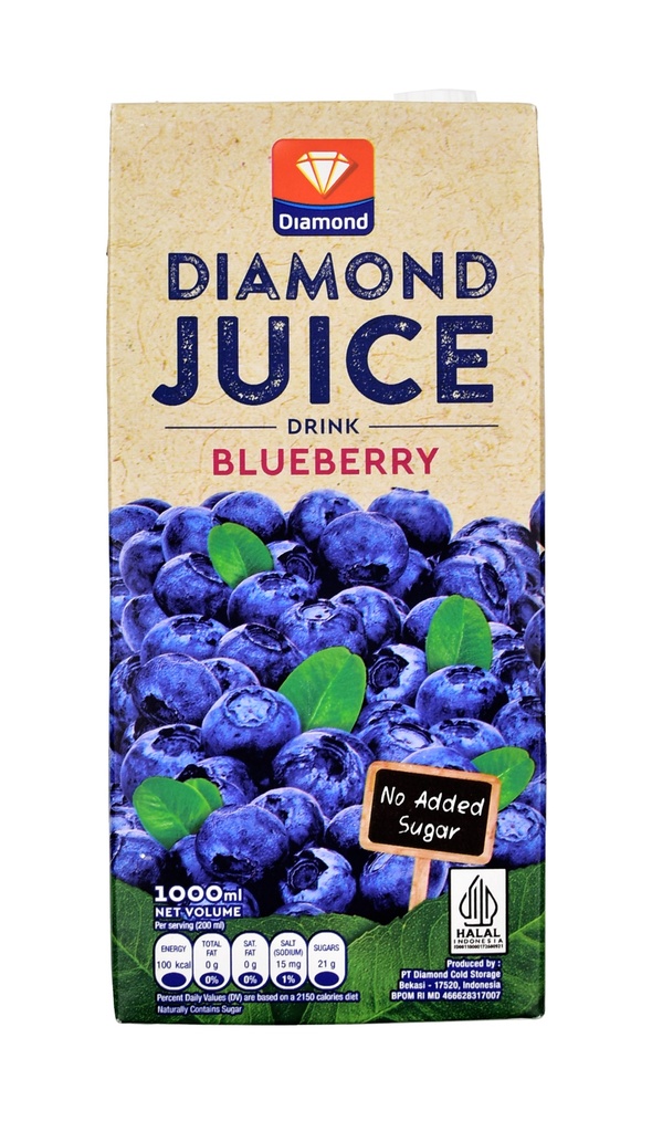 Diamond Juice UHT Blueberry 1L