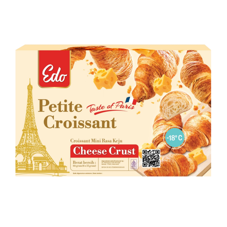 Edo Petite Croissant Cheese Crust 66gr