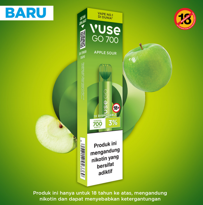 Vuse Go 700 Apple Sour 3%