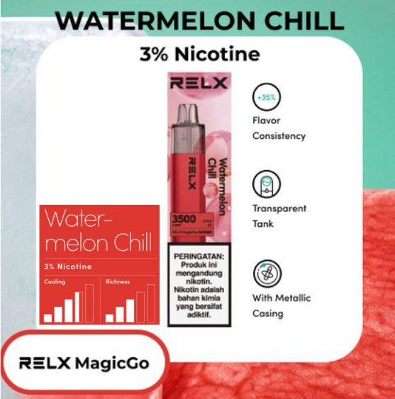 Relx Magic Go 3500P Disposable Watermelon Chill