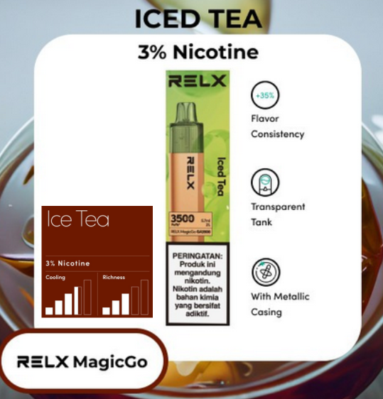 Relx Magic Go 3500P Disposable Iced Tea
