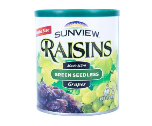 Sunview Raisins Green Seedless 425g