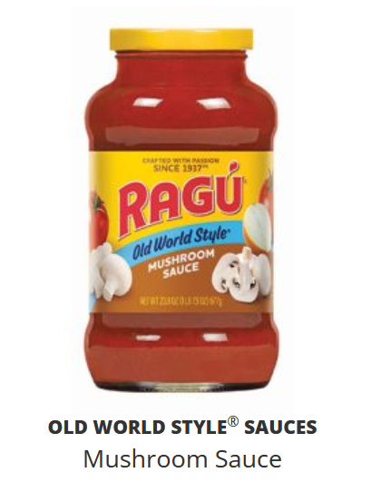 Ragu OWS Mushroom Sauce 677g
