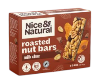 GF Roasted Nut Bars Milk Choco 192g