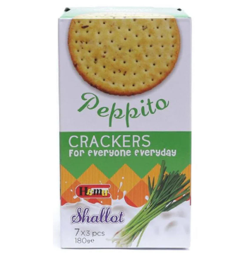 Peppito Shallot Crackers 180g