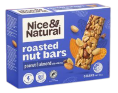GF Roasted Nut Bars Peanut Almond 192g