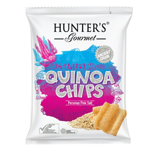 Hunters Qunioa Chips Peruvian Pink Salt 75g