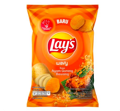 Lays Wavy Ayam Goreng Bawang 64g