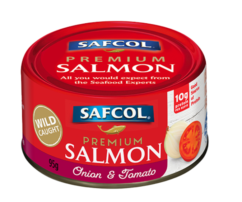 Safcol Salmon Onion Tomato 95g