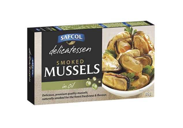 Safcol Smoked Mussels in Oil 85g