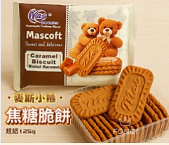 Mascoft Caramel Biscuit 125g