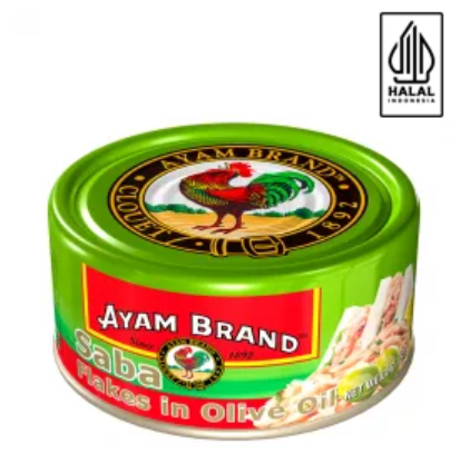 Ayam Brand Saba Mackerel Flakes Extra Virgin Oil 150g
