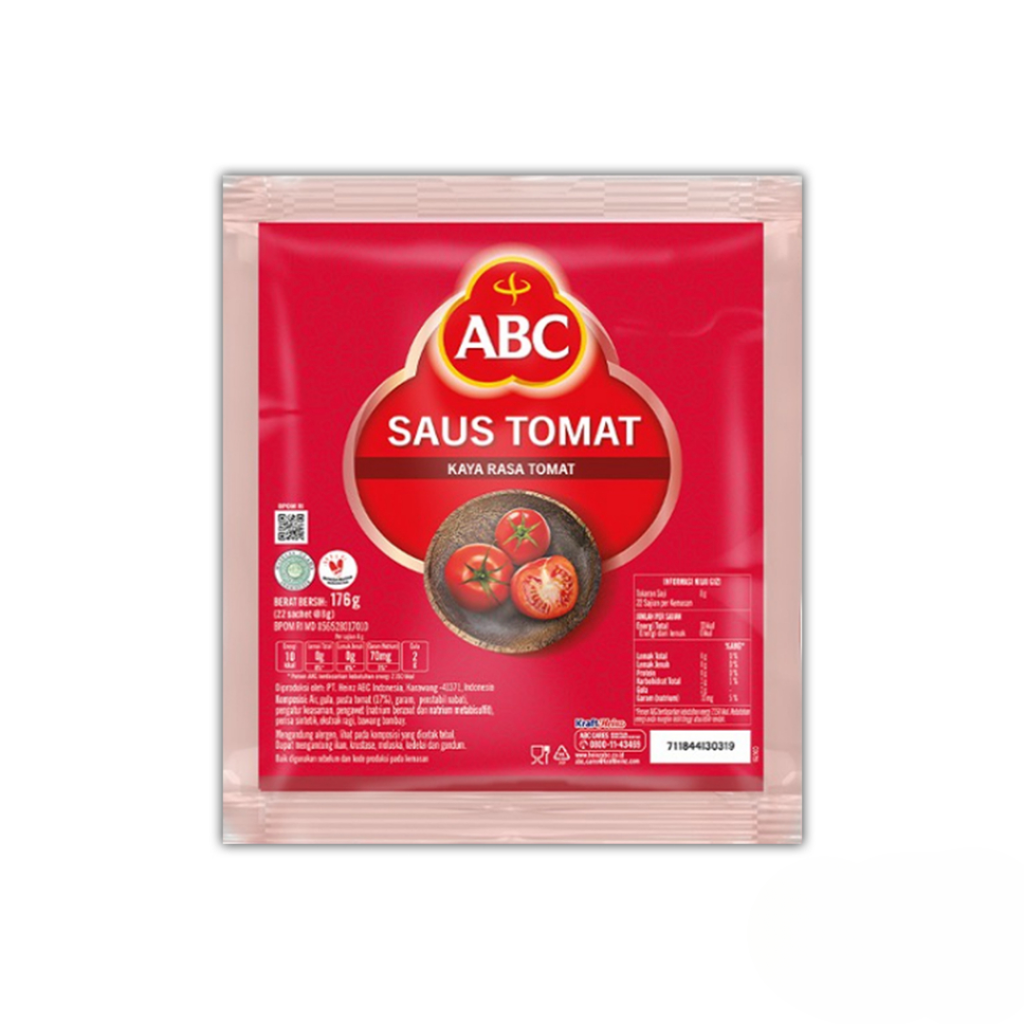ABC Sauce tomat bag 176g 22s