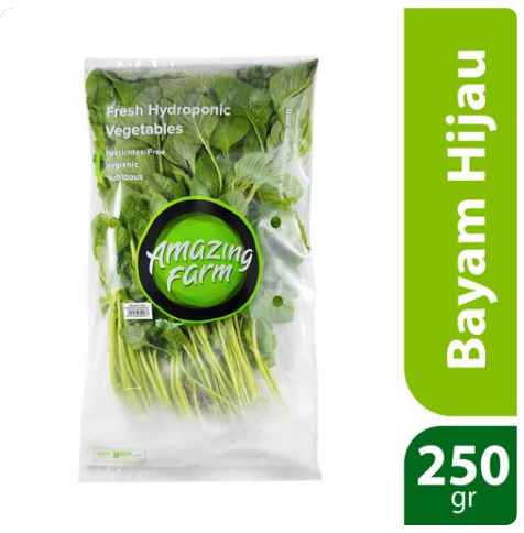 Amazing Farm Bayam Hijau 250g