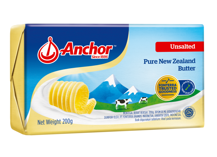 Anchor Butter Unsalted 200g