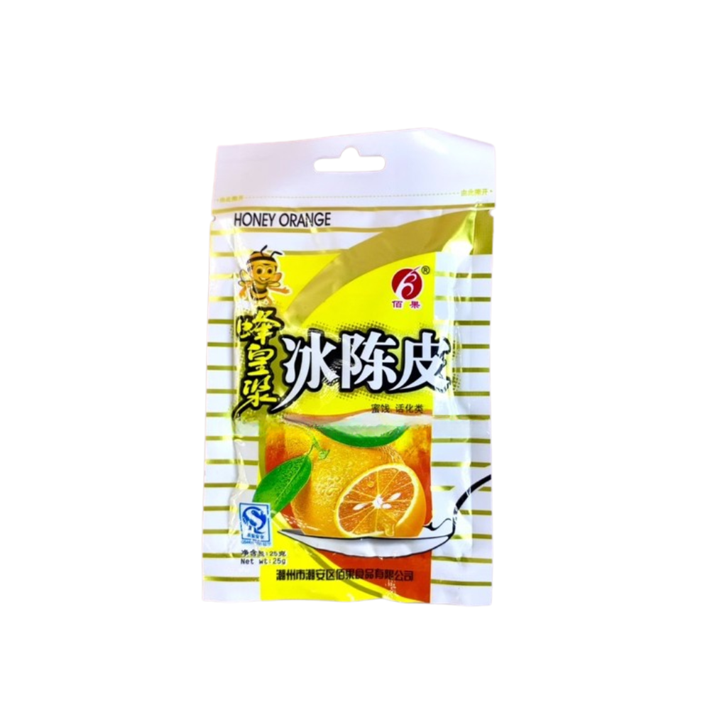 Bai Guo Manisan Kulit Jeruk Mandarin Honey Kering 25g
