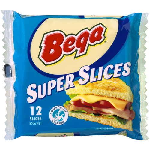 Bega Cheese Slice Super IWS 250g