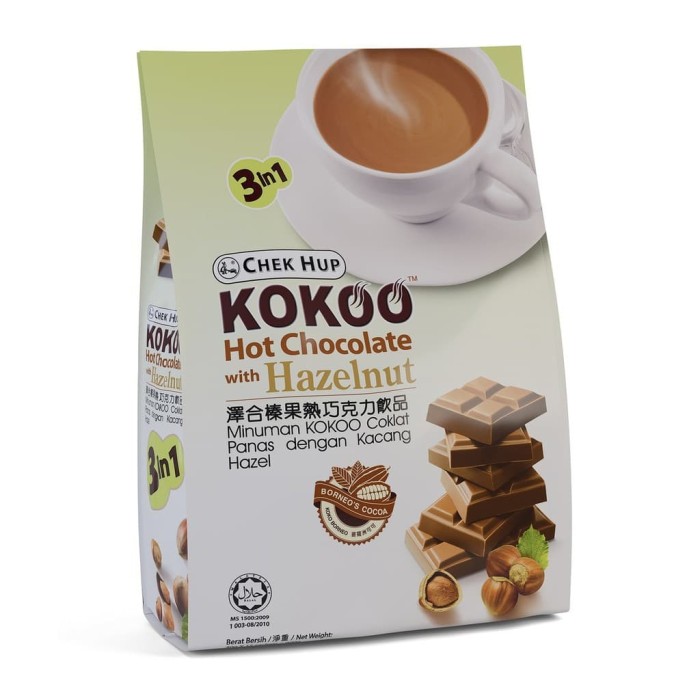 Chek Hup kokoo hot Choco instant hazelnut 12s x 40g