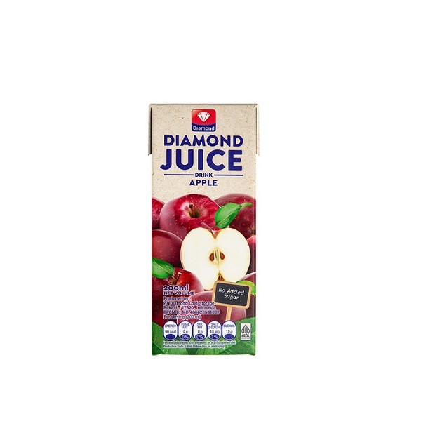Diamond Juice UHT Apple 200ml