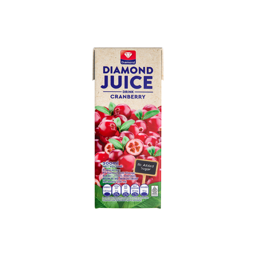 Diamond Juice UHT Cranberry 200ml