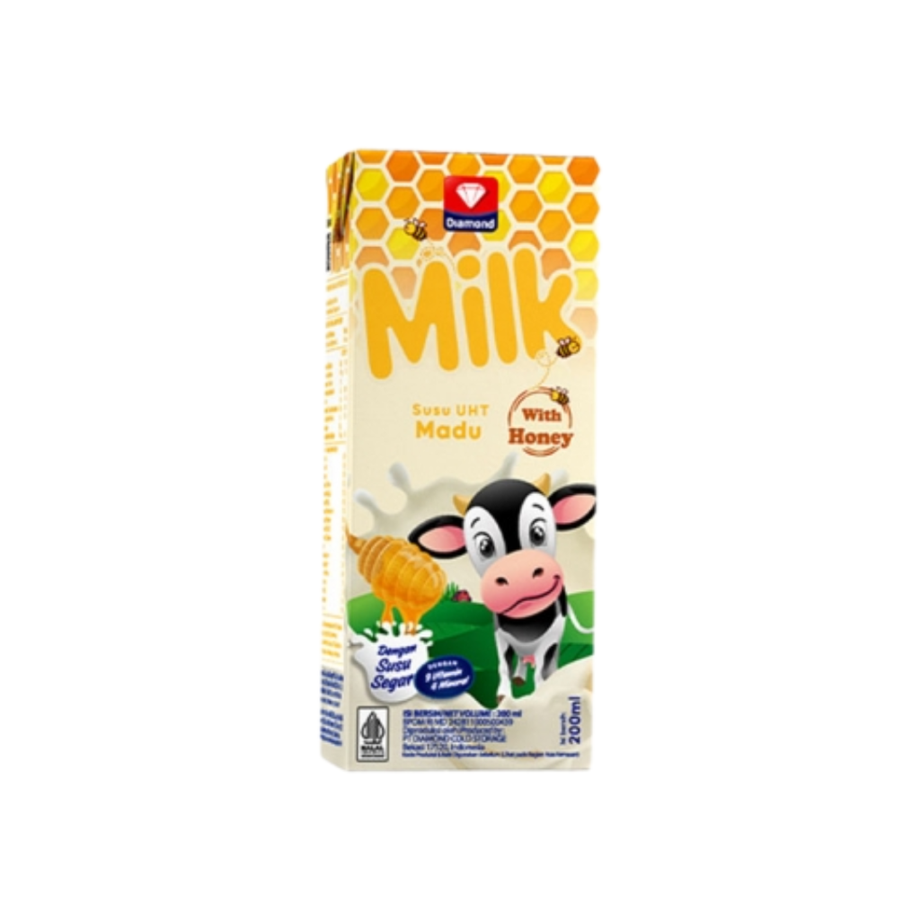 Diamond Milk UHT 200ml Honey