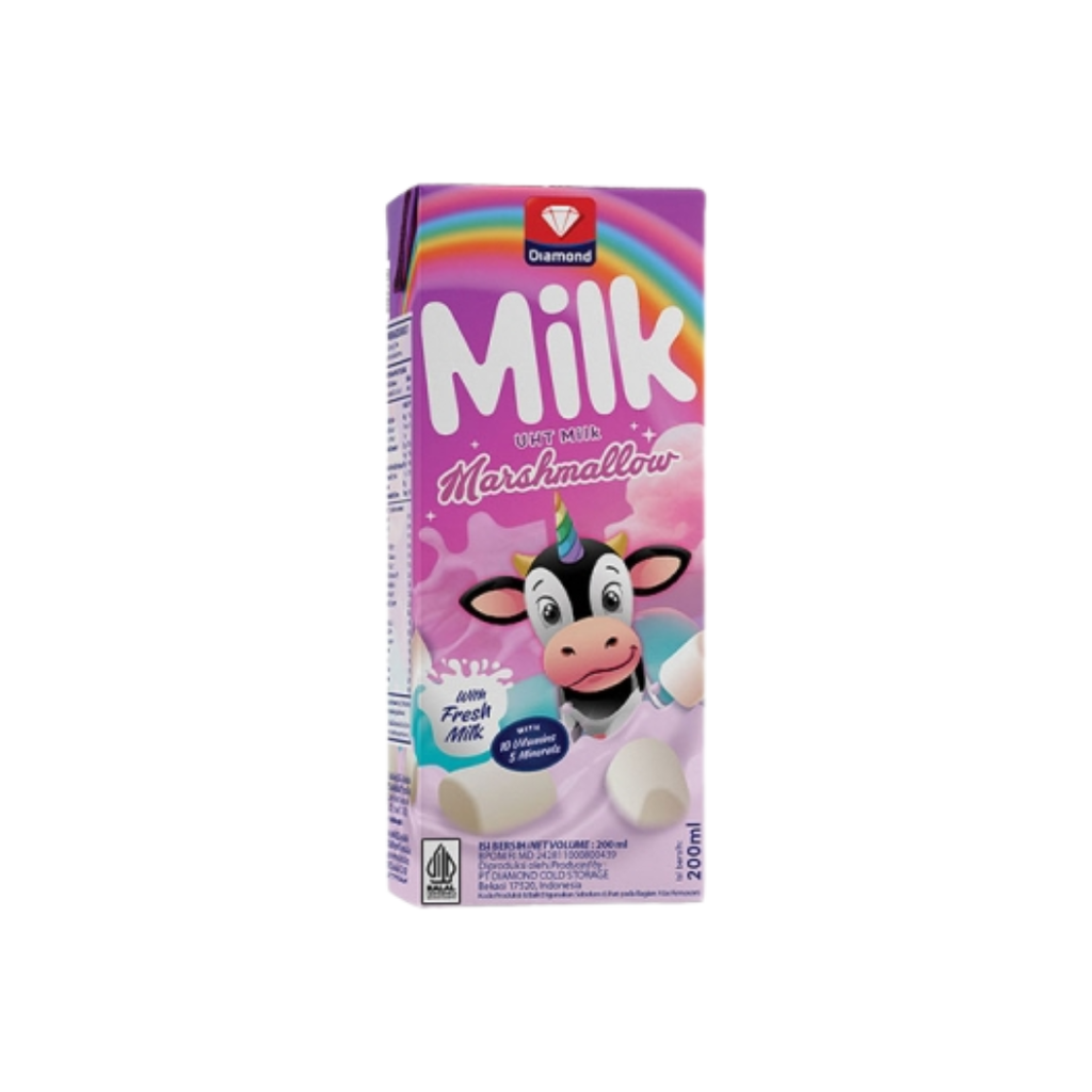 Diamond Milk UHT 200ml Marshmallow