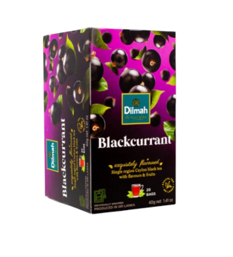 Dilmah Teabag Ceylon Black Tea Blackcurrant 20s