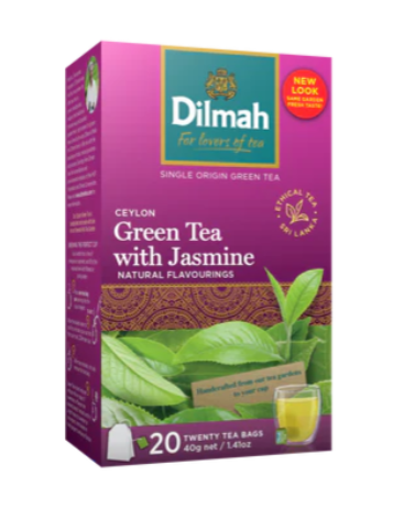 Dilmah Teabag Green Tea Jasmine 20s