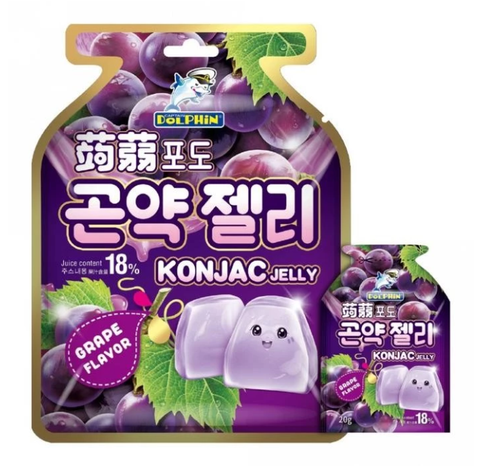 Dolphin Konjac Jelly Grape 300g