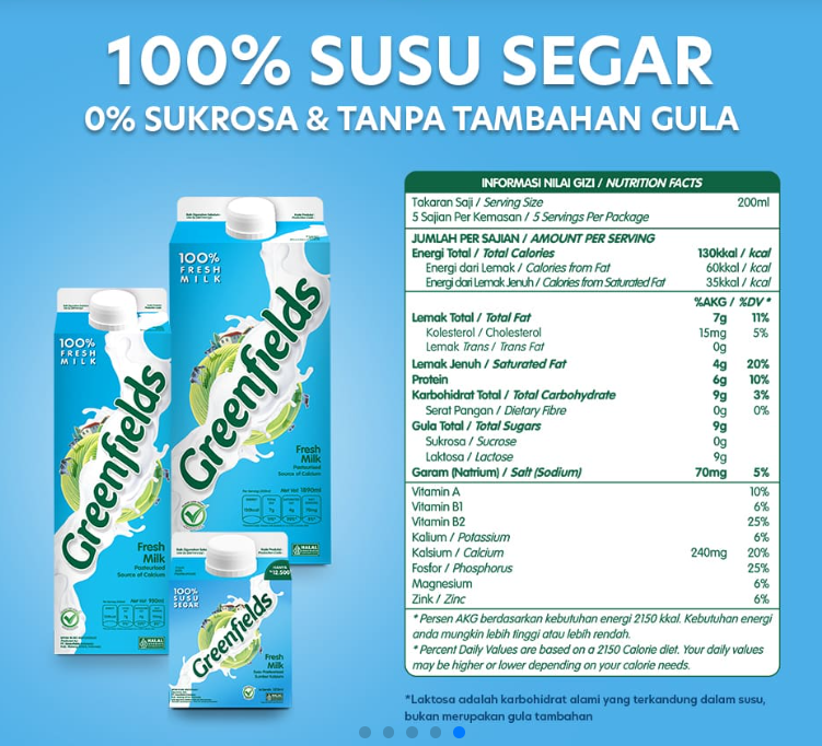 Greenfields FM Lowfat 1.890L