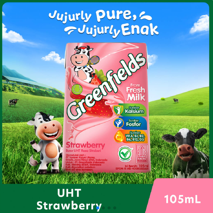 Greenfields UHT 105ml Strawberry