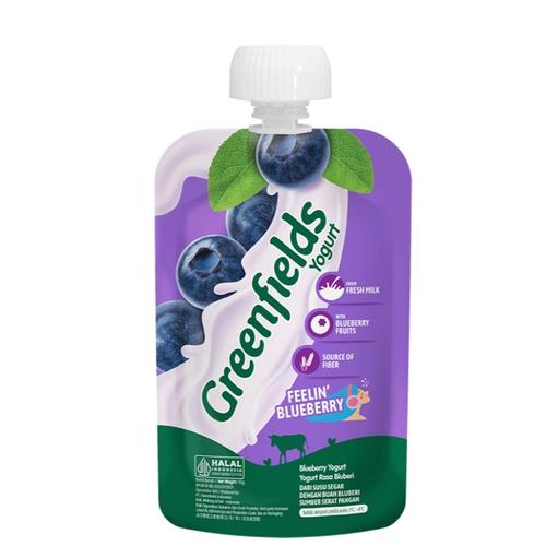 Greenfields Yogurt Pouch Blueberry 110g
