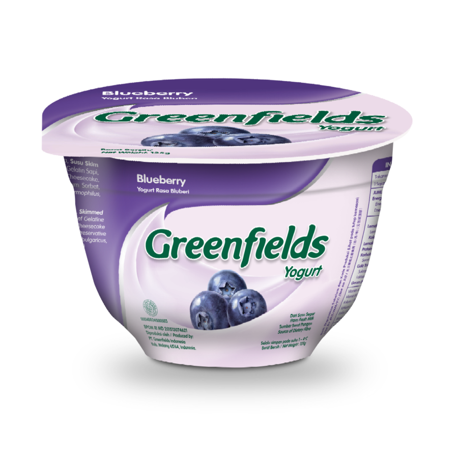 Greenfields Yogurt stir blueberry 125g