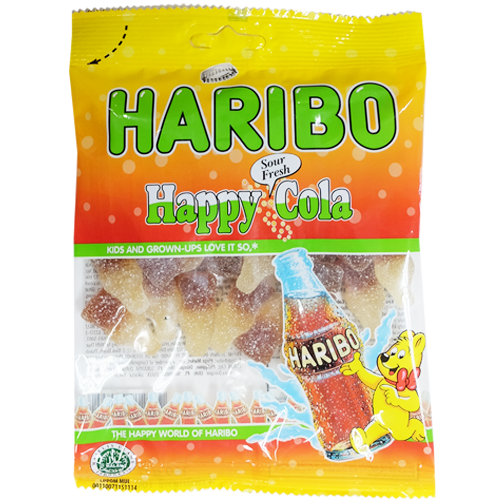 Haribo happy cola zourr 160g