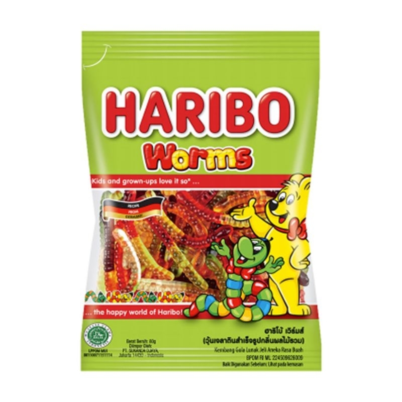 Haribo worms 80g