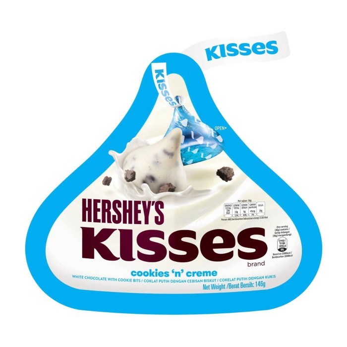 Hersheys Kisses cookies n creme 146g