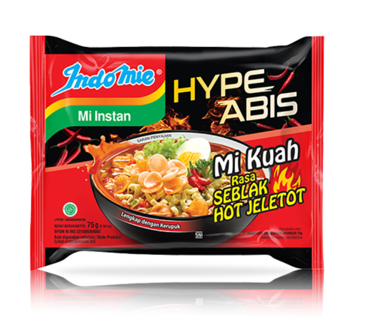 Indomie Hype Kuah Seblak Hot Jeletot 75g