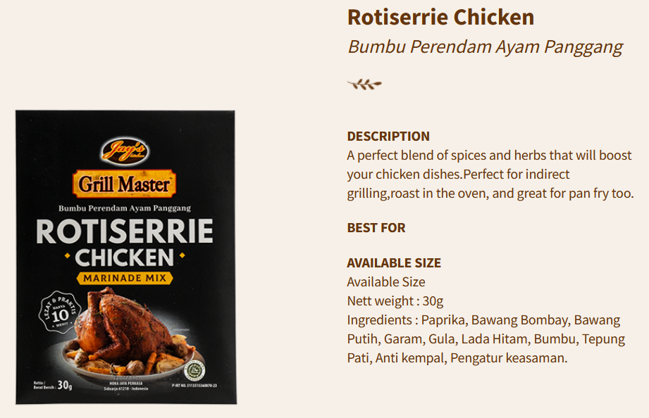 Jays Grill Master Rotiserrie Chicken 30g