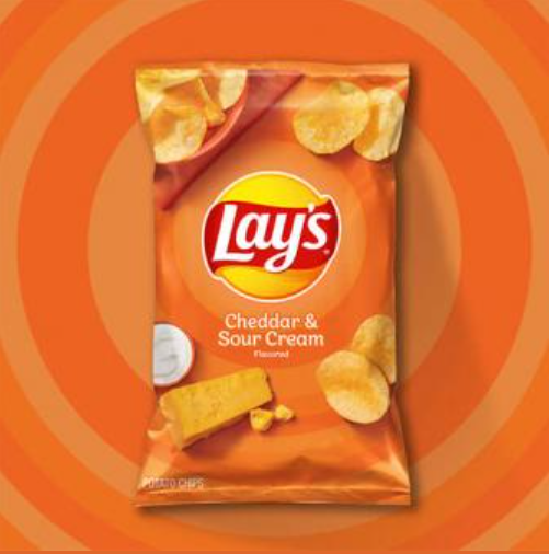 Lays USA Potato Chips Cheddar Sour Cream 184g