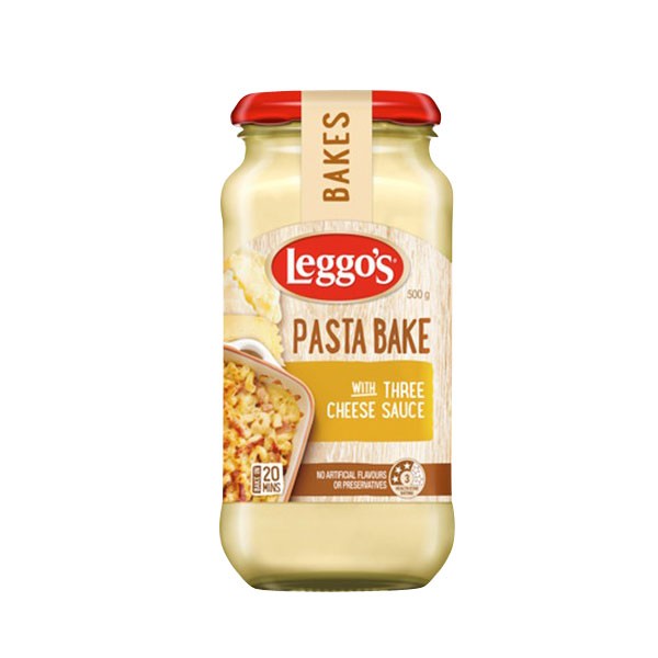 Leggos Pasta Bake Three Cheese Sauce 500g