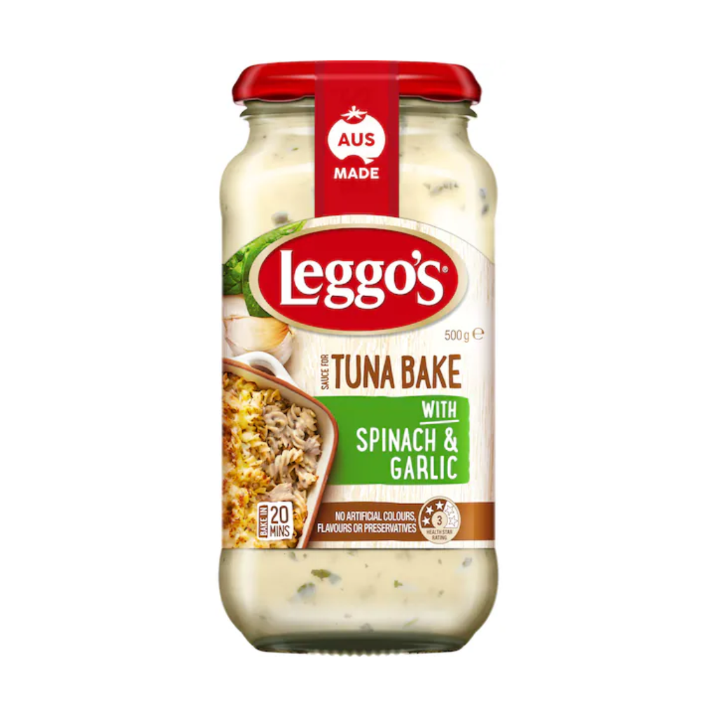 Leggos Tuna Baked with Spinach Garlic 500g