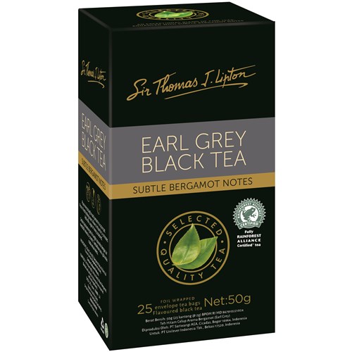 Lipton ST Tea Bag Earl Grey Black Tea 25s