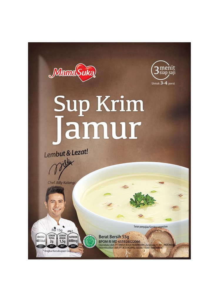 Mamasuka sup krim jamur 55g