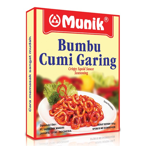 Munik Bumbu Cumi Garing 100g